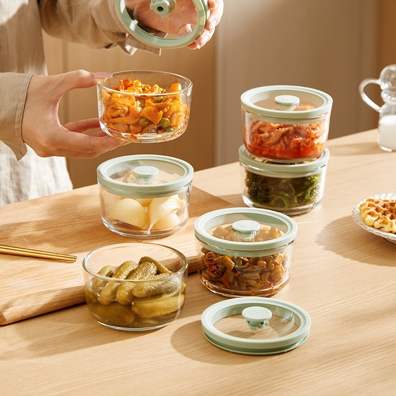 咸菜罐玻璃密封罐食品级腌菜泡菜瓶子带盖食品真空保鲜小收纳辣椒