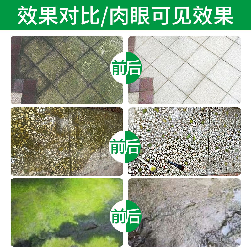 青苔去除剂水泥地面专用克星地板墙面苔藓藻类杀除清除剂清洁