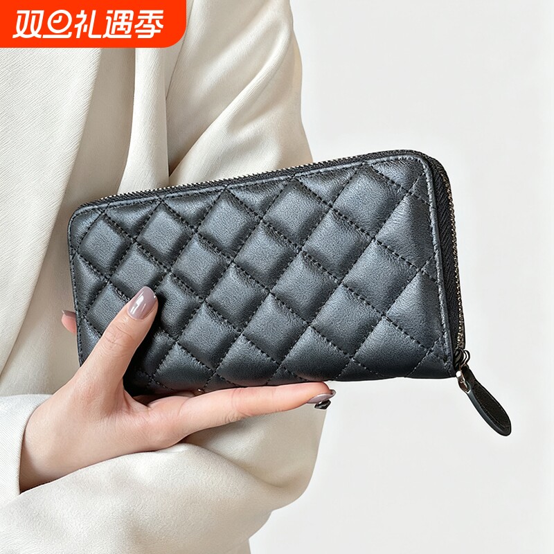 女士钱包女长款多功能皮夹2025新款时尚卡包手拿包钱夹拉链大容量