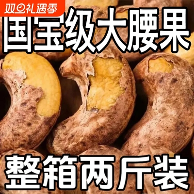 新货腰果紫皮大腰果仁500g盐焗带皮颗粒坚果干果孕妇零食年货休闲