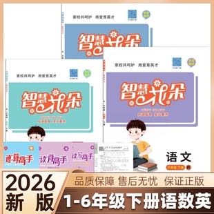 2026春正版名校智慧花朵一二三四五六年级下册语文数学英语人教版数学人教版同步课时练习