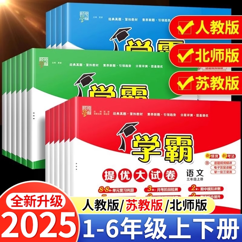 视频精讲！2025春学霸提优大试卷