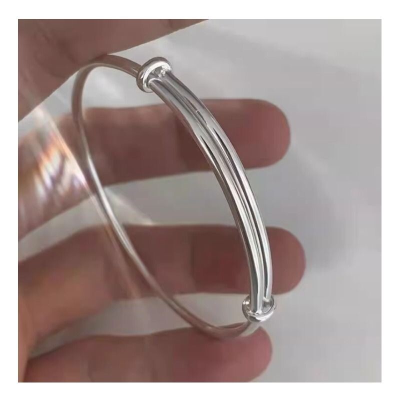 光面抽拉手镯女简约风设计感轻奢学生闺蜜镯子气质高级感手环