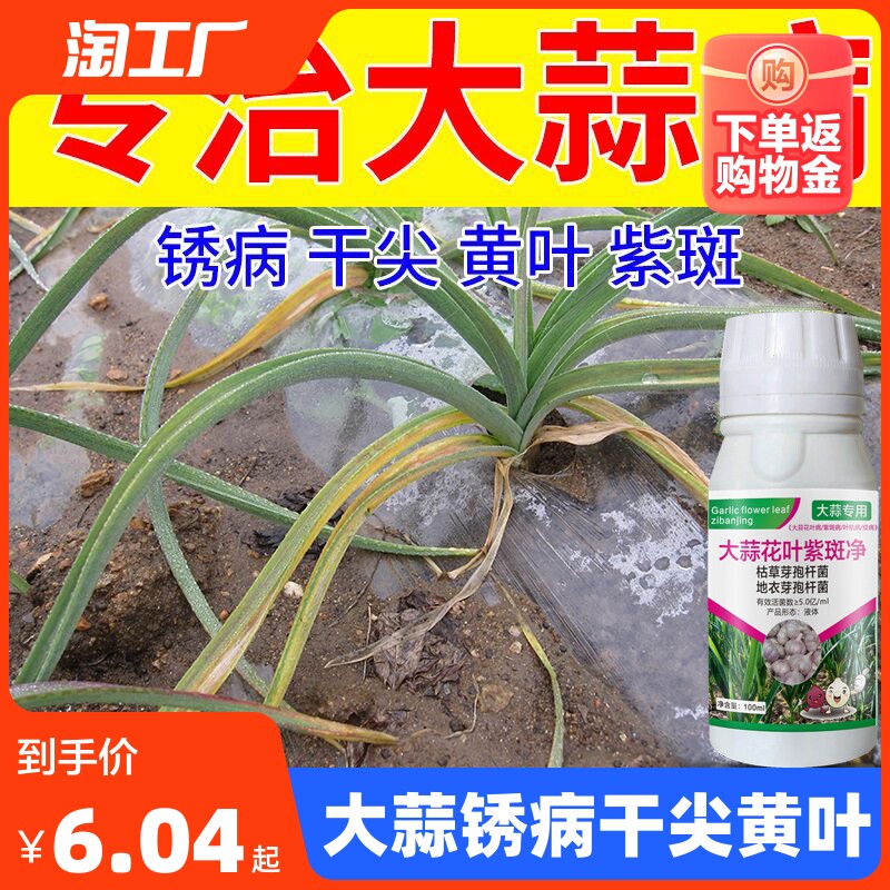 大蒜专用药病专治锈病干尖黄叶紫斑病专用农药杀菌剂微生物高性价比高么？