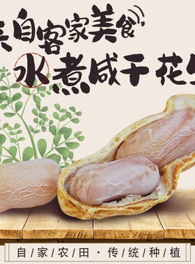 2024新水煮花生原味农家红皮蒜香五香奶油盐咸干带壳健康袋装咸味