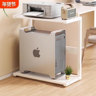 台式电脑主机托架家用办公室落地双层置物架机箱底座收纳托盘分层