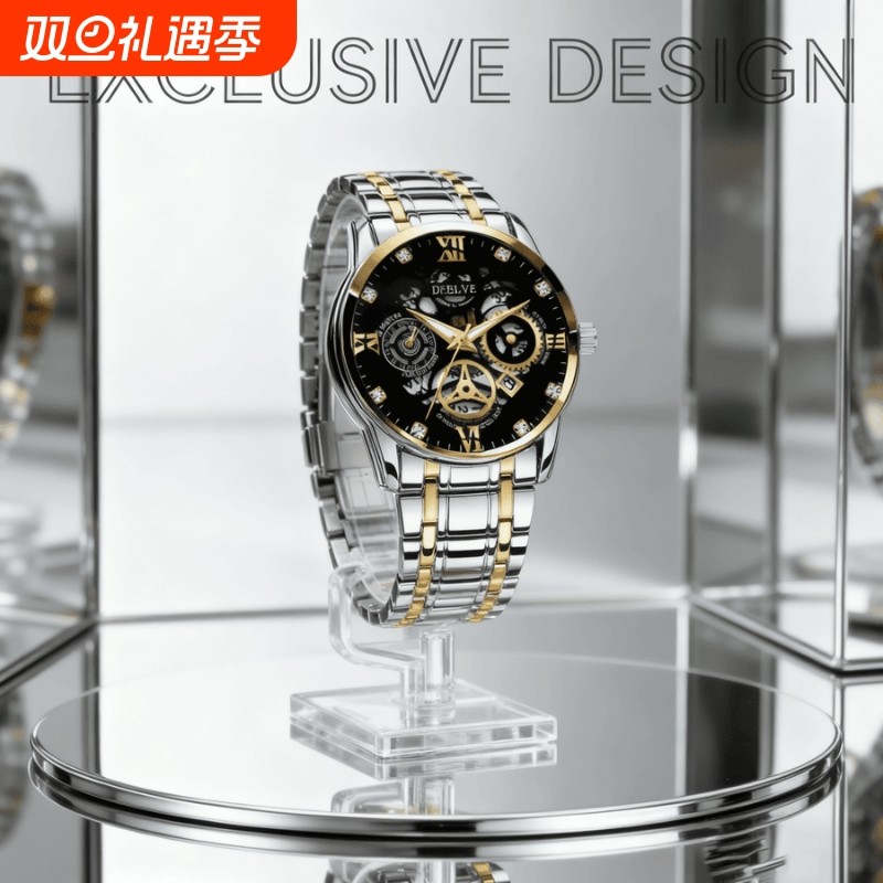 品牌正品手表男概念男士非机械表男款高级感学生运动男表潮腕表男