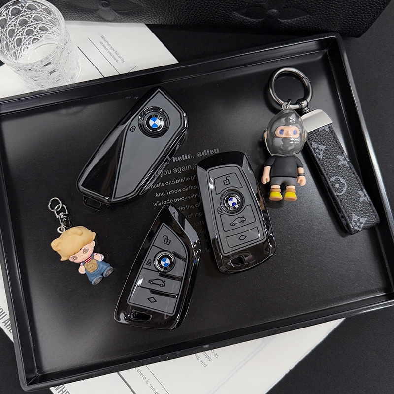 全新黑灰撞色-宝马专用车钥匙套
