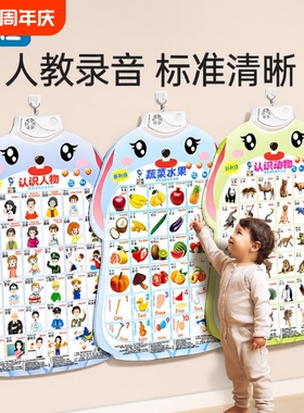 婴儿玩具宝宝有声早教挂图发声点读拼音字母表益智识字认知学说话