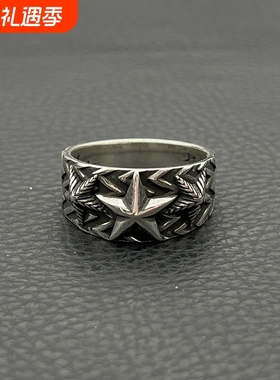 ODEK复古纳瓦霍三连星戒指情侣大星星同款cody sanderson五角星