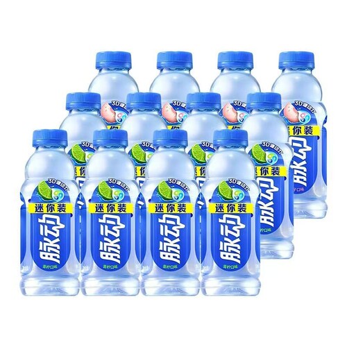 脉动饮料青柠味桃子味400ml*8瓶