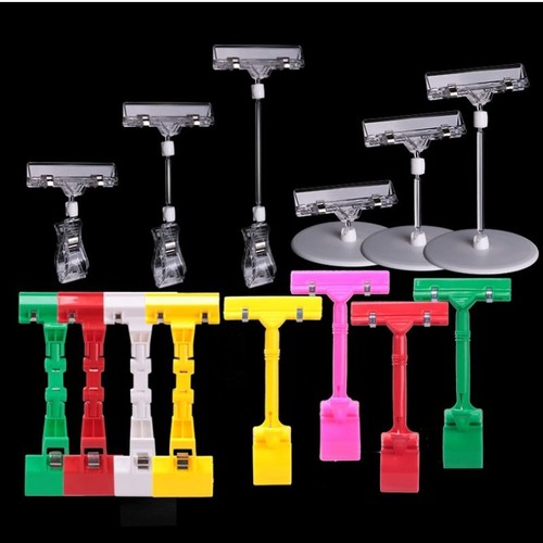 价格展示牌pop广告爆炸贴价格牌标价牌标签夹子便利店服装店促销牌夹展示架货架夹广告牌双头小号