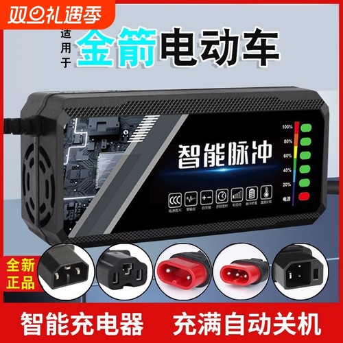 适用金箭电动车电瓶充电器48V12AH60V20AH72V30A新国标石墨烯脉冲