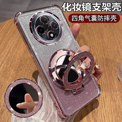 闪粉气囊带支架适用oppoA3pro手机壳新款oppofindx8镜头全包防摔A97软硅胶高级感5pro曲屏女0pp0外壳