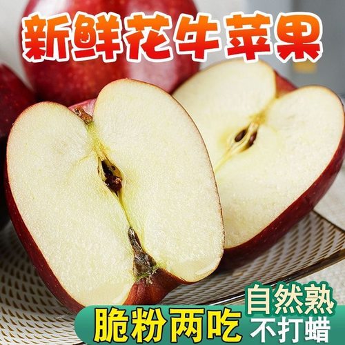 正宗天水花牛苹果3/5/9斤多规格新鲜应季水果整箱包邮