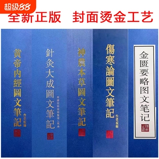 精装 倪海厦针灸大成图文笔记 金匮要略笔记 黄帝内经笔记 神农本草经笔记 伤寒论笔记 天纪图文解析笔记最新版 送视频
