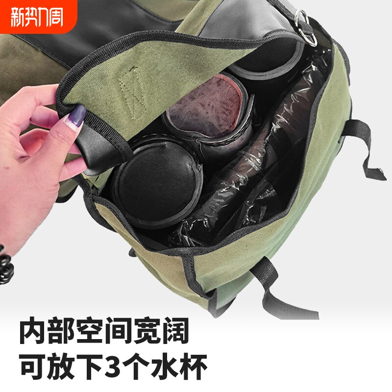 摩托车挎包复古侧边差包帆布包踏板车驮包电动自行车挂包防水直销