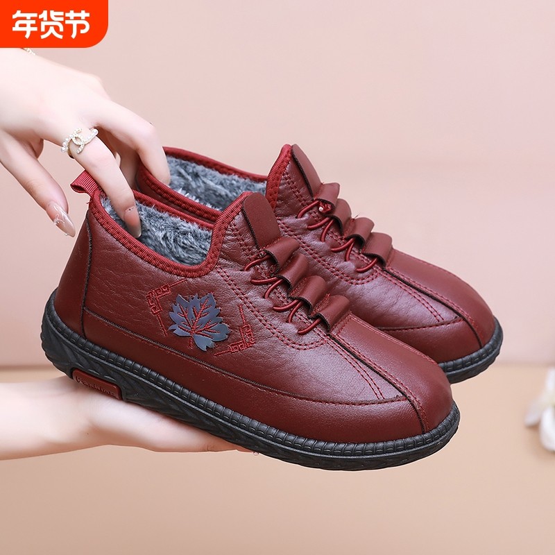 老北京布鞋女妈妈棉鞋冬季新款防水加绒加厚软底舒适保暖老人棉鞋,女鞋,高帮鞋,淘宝优惠券,粉丝福利购,淘宝优惠卷