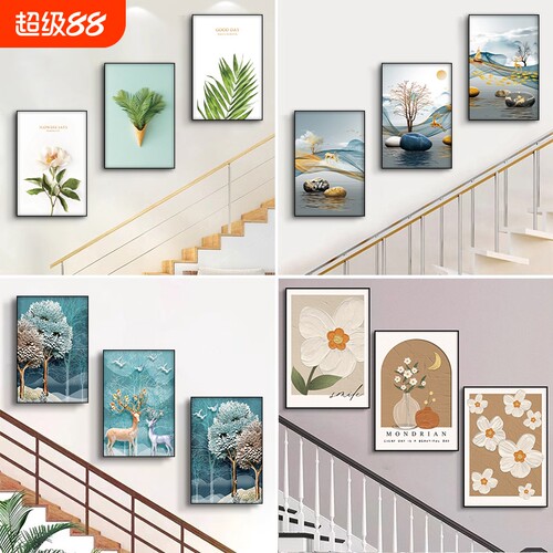 轻奢玄关装饰画挂画走廊过道高级感入户墙面客厅画壁画油画艺术