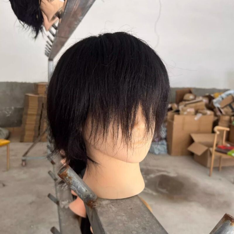 男士头模理发店学徒练习卷发染烫精剪造型公仔头美发模特头