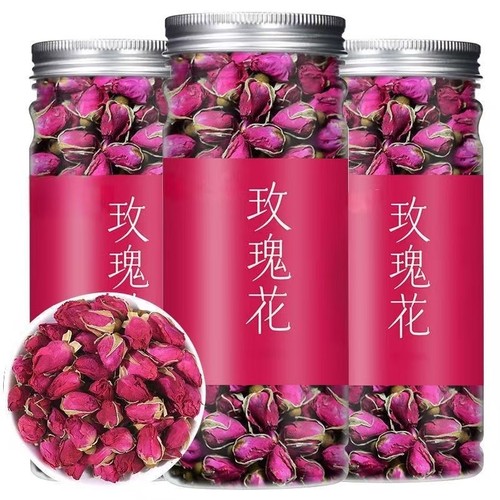 平阴玫瑰花茶重瓣红玫瑰可食用头采无硫紫玫瑰花蕾胎玫瑰花蕾菊花