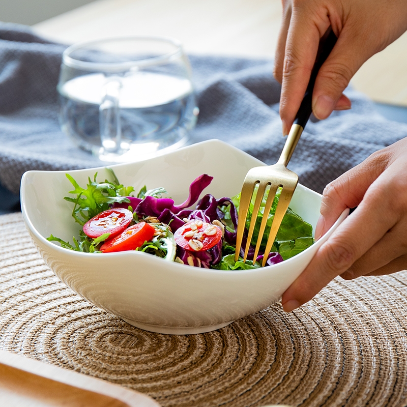 爱与和平景德镇陶瓷治愈系沙拉碗