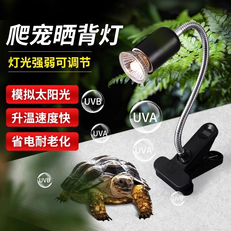 乌龟爬宠晒背灯uva取暖uvb加热保温太阳灯龟灯泡宠物乌龟恒温灯