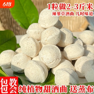 做糯米酒的甜酒曲专用纯植物醪糟曲家用辣蓼草酒曲酿酒发酵酒酿