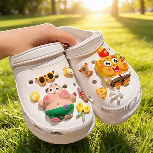 适配洞洞鞋配饰diy鞋扣crocs鞋花装饰扣cross卡骆驰拖鞋卡扣配件