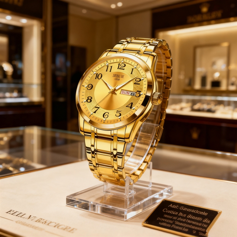 男款商务防水石英腕表镂空男士手表男正品名牌全自动非机械表新款