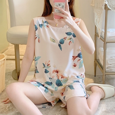 棉绸睡衣女空调家居服
