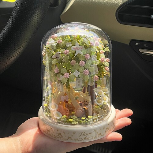 【热销】永生积木花模型拼装