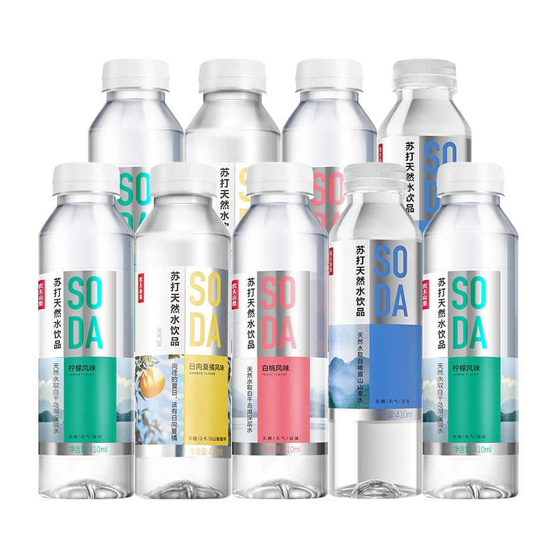 农夫山泉苏打天然水410ml*9瓶/12瓶