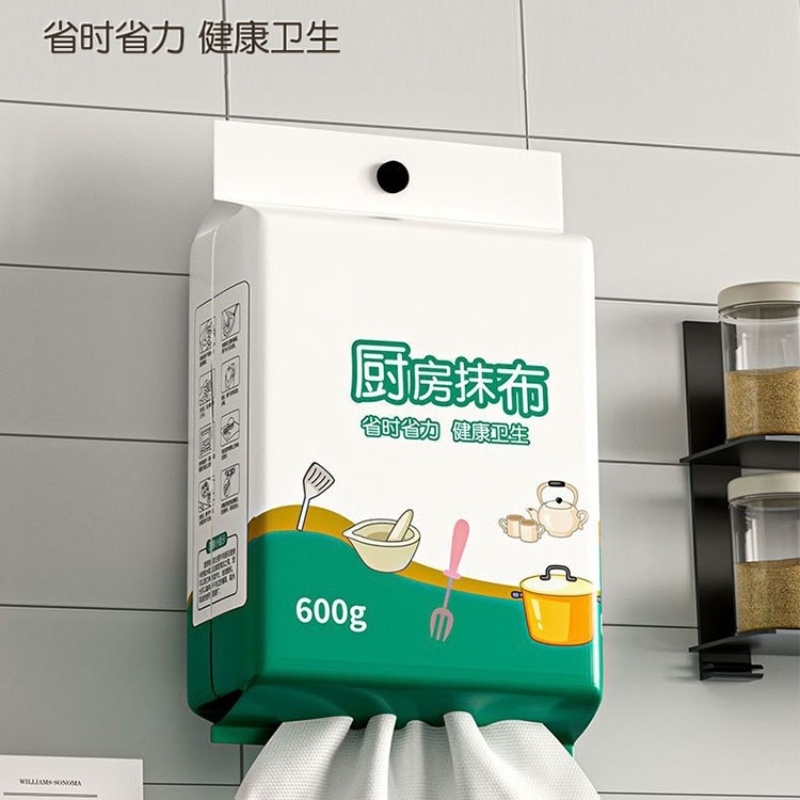 悬挂式抹布懒人抹布厨房纸巾一次性洗碗布吸油吸水纸抹布