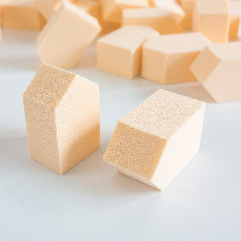 一次性乳胶化妆棉影楼专业化妆师推荐干湿粉扑海绵扑肤色房子形