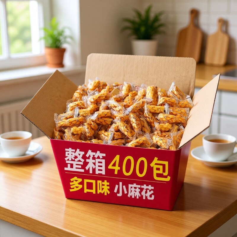 香酥小麻花独立包装整箱椒盐咸味好吃解馋小零食休闲小吃批发年货