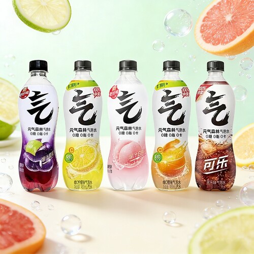 元气森林气泡水 480ml 白桃葡萄可乐维C橙味0糖0卡0脂