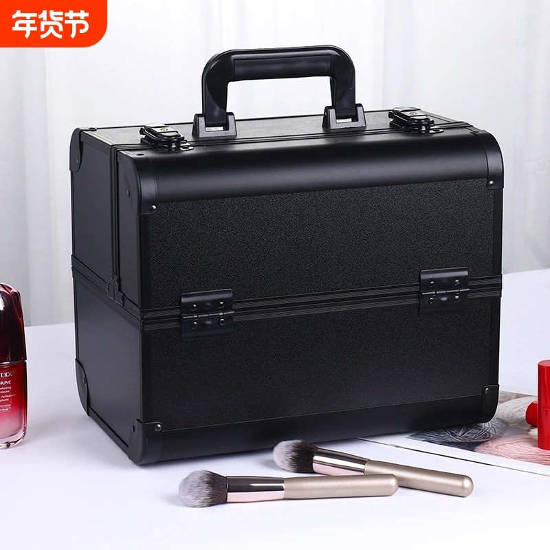 NICELAND化妆箱手提大容量化妆品收纳盒美甲纹绣工具箱专业分层,收纳整理,化妆包,淘宝优惠券,粉丝福利购,淘宝优惠卷