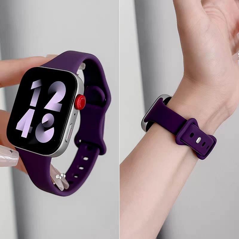 适用华为watch FIT4代一体式小蛮腰硅胶表带华为手表FIT3细款表带