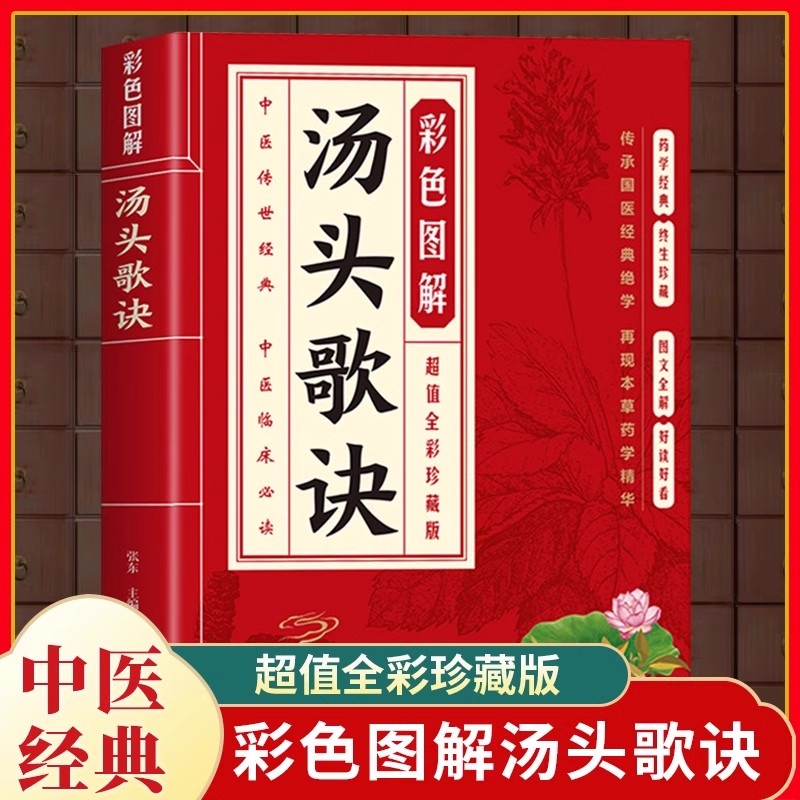 彩色图解汤头歌诀方药实例精讲中医基础理论