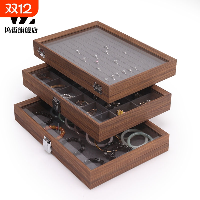 坞哲木纹珠宝箱工厂直销