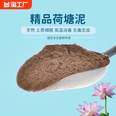 家庭园艺肥料 天然荷塘泥碗莲睡莲铜钱草通用