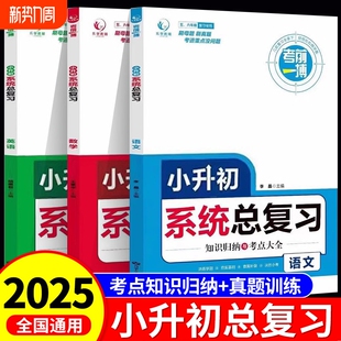 2025小升初系统总复习人教版 毕业升学必备模拟试卷 六年级下册小学升初中必刷题真题卷语文数学英语冲刺专项训练