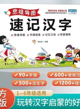 思维导图速记汉字偏旁部首生字