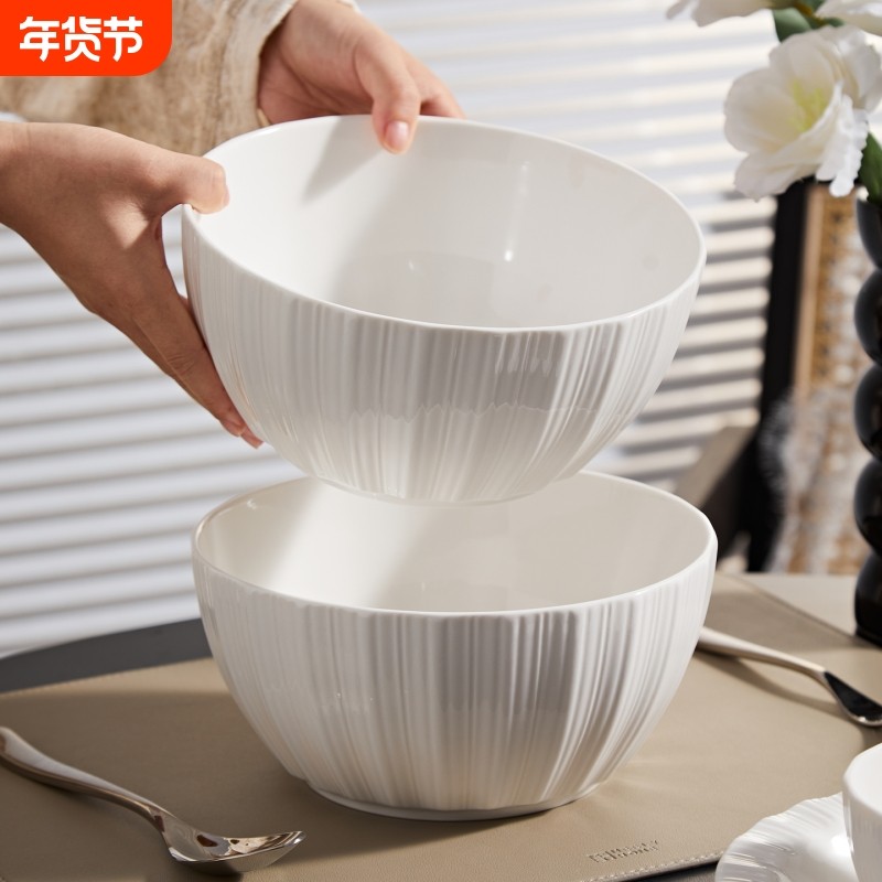 8英寸汤碗家用陶瓷大碗2026新款高颜值大号汤面碗釉下彩可微波炉