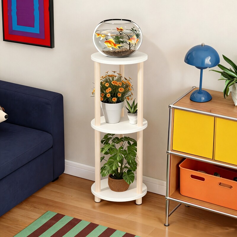 客厅落地式花架置物架阳台承重多层木质花盆架2026新款植物架