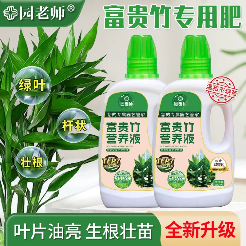 富贵竹专用营养液土培水培盆栽植物通用型花肥家用治黄叶生根土壤
