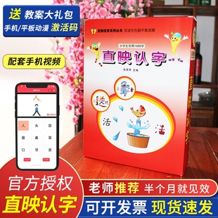 直映认字正版全套看图认字卡儿童启蒙象形图挂图幼儿园识字书拼音