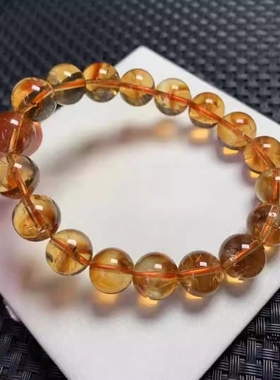 雅鸽（饰品）黄塔晶阿赛手链女款招财转运珠手串饰品送女友闺蜜