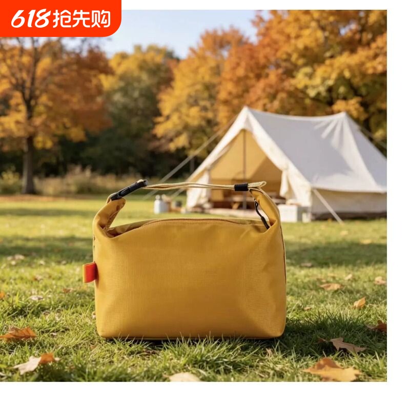 高颜值饭盒袋大容量上班通勤学生带饭保温包防水防油便当手提袋